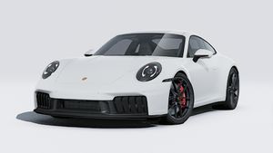 Vista exterior de 911 Carrera GTS mostrando la parte delantera y el lado izquierdo del coche