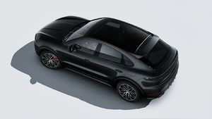 Vista exterior de Cayenne S E-Hybrid Coupé Black Edition vista desde arriba
