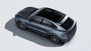 Vista exterior de Cayenne Coupé Black Edition vista desde arriba