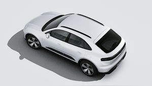 Vista exterior de Macan Electric vista desde arriba