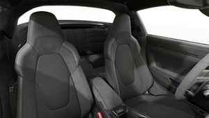 Interior view showing the front seats of 911 Targa 4 GTS