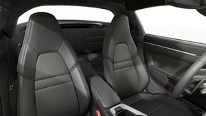 Interior view showing the front seats of 911 Targa 4S