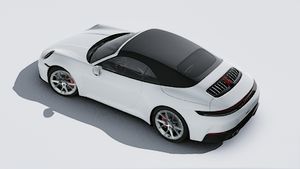 Exterior view of 911 Carrera 4S Cabriolet seen from above