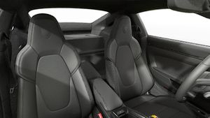 Interior view showing the front seats of 911 GT3 with Touring Package