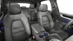 Interior view showing the front seats of Cayenne S