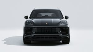 Exterior view of Cayenne S E-Hybrid Black Edition showing the front of the car