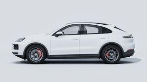 Exterior view of Cayenne S Coupé showing the left side of the car