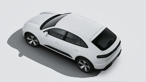 Exterior view of Macan 4 Electric seen from above