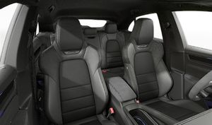 Interior view showing the front seats of Macan GTS Electric