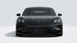 Exterior view of Taycan 4S Black Edition showing the front of the car