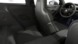 Interior view showing the back seats of 911 Carrera T