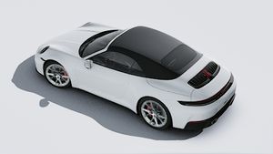 Exterior view of 911 Carrera S Cabriolet seen from above