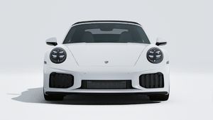 Exterior view of 911 Turbo S Cabriolet showing the front of the car