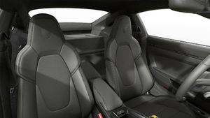 Interior view showing the front seats of 911 GT3 with Touring Package