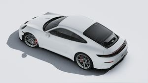 Exterior view of 911 GT3 with Touring Package seen from above