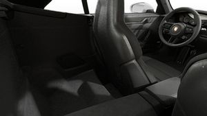 Interior view showing the back seats of 911 GT3 S/C