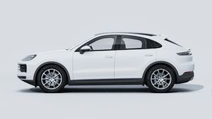 Exterior view of Cayenne Coupé showing the left side of the car