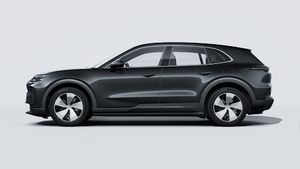 Exterior view of Cayenne Electric showing the left side of the car
