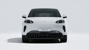 Exterior view of Cayenne Coupé Electric showing the front of the car