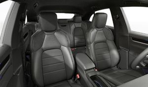 Interior view showing the front seats of Macan