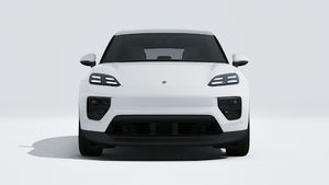 Exterior view of Macan showing the front of the car
