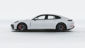 Exterior view of Panamera GTS showing the left side of the car