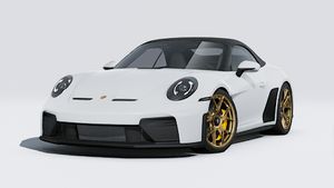 Vnější pohled na 911 GT3 S/C zobrazující přední a levou stranu vozu