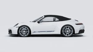 Die Außenansicht von 911 Carrera T Cabriolet zeigt die linke Seite des Fahrzeugs
