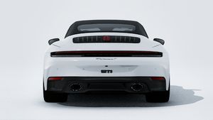Außenansicht von 911 Carrera T Cabriolet mit Blick auf das Heck des Fahrzeugs