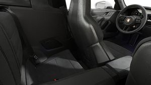 Innenansicht mit den Rücksitzen von 911 Targa 4 GTS
