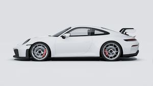 Die Außenansicht von 911 GT3 zeigt die linke Seite des Fahrzeugs