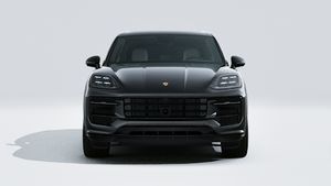 Außenansicht von Cayenne S E-Hybrid Black Edition mit Blick auf die Vorderseite des Fahrzeugs