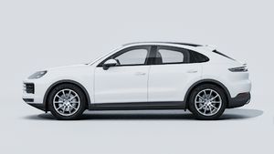 Die Außenansicht von Cayenne Coupé zeigt die linke Seite des Fahrzeugs