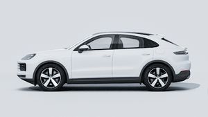 Die Außenansicht von Cayenne E-Hybrid Coupé zeigt die linke Seite des Fahrzeugs