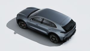 Außenansicht von Cayenne Turbo Electric von oben gesehen