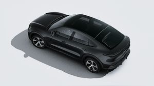 Außenansicht von Cayenne S Coupé Electric von oben gesehen