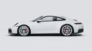 Vista exterior de 911 Carrera 4S mostrando el lado izquierdo del coche