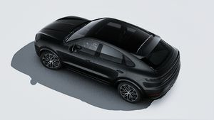 Vista exterior de Cayenne Coupé Black Edition vista desde arriba