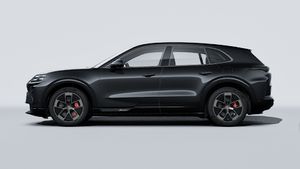 Vista exterior de Cayenne Turbo Electric mostrando el lado izquierdo del coche