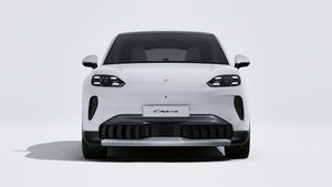 Vista exterior de Cayenne S Coupé Electric mostrando la parte delantera del coche