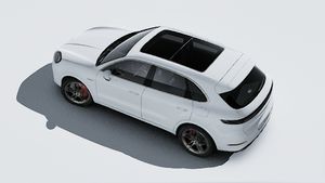 Vista exterior de Cayenne Turbo E-Hybrid vista desde arriba