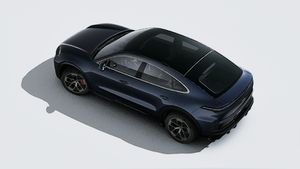 Cayenne Turbo Coupé Electric välisvaade ülevalt