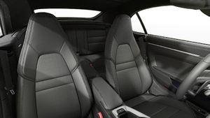 Interior view showing the front seats of 911 Carrera Cabriolet