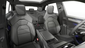 Interior view showing the front seats of Cayenne S Electric