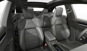 Interior view showing the front seats of Macan