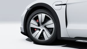 Exterior view of Taycan 4S Cross Turismo