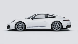 Vista exterior de 911 Carrera T mostrando el lado izquierdo del vehículo