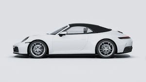Vue extérieure de 911 Carrera Cabriolet montrant le côté gauche de la voiture