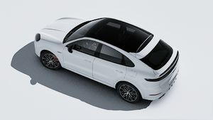 Vue extérieure de Cayenne S E-Hybrid Coupé Black Edition vue d'en haut