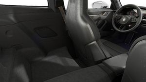 Interior view showing the back seats of 911 Turbo S